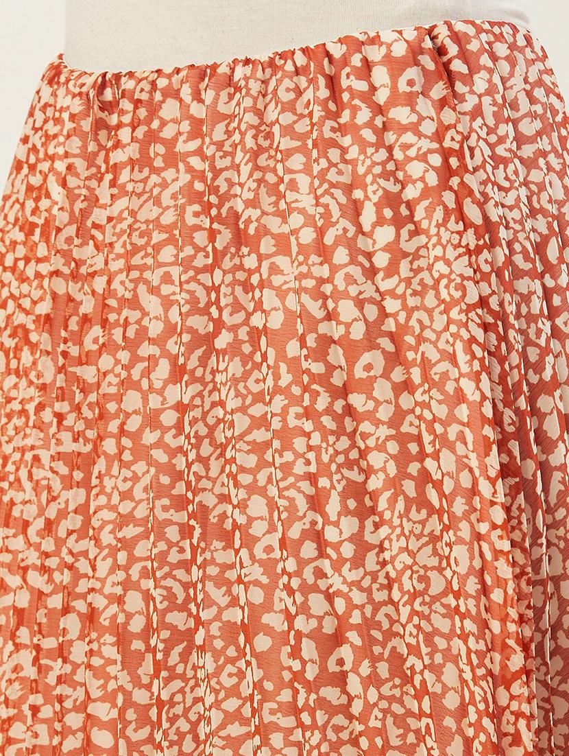 polka dot pleated skirt - 17502006 - Standard Image - 4