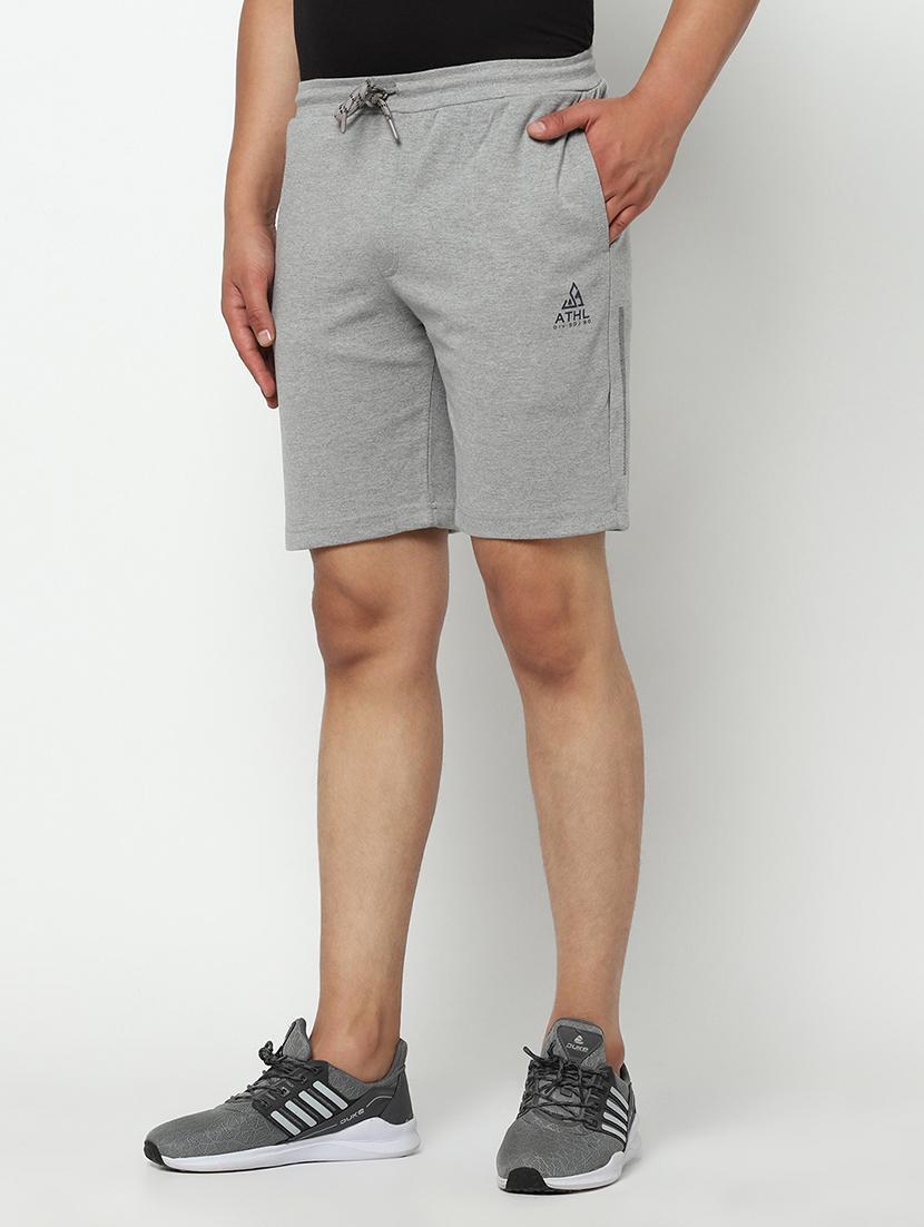 grey solid shorts - 17502633 -  Standard Image - 1