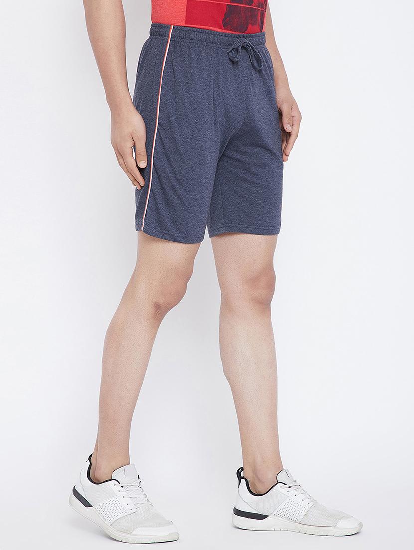 blue side taped shorts - 17502636 - Standard Image - 1