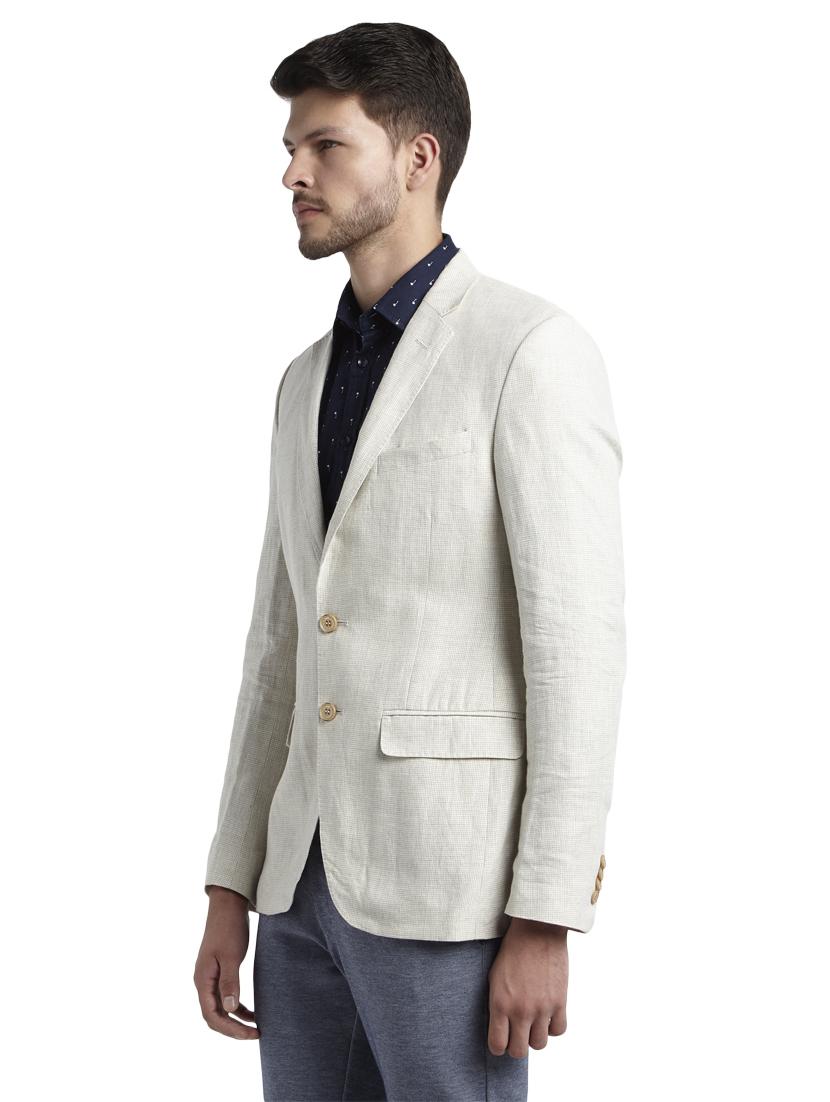 off white single breasted blazer - 17502729 - Standard Image - 1