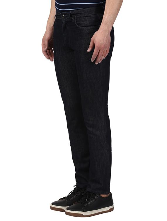 dark blue plain denim jeans - 17502838 -  Standard Image - 1
