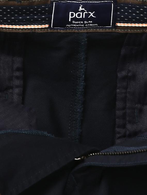 black solid flat front casual trouser - 17504354 - Standard Image - 4