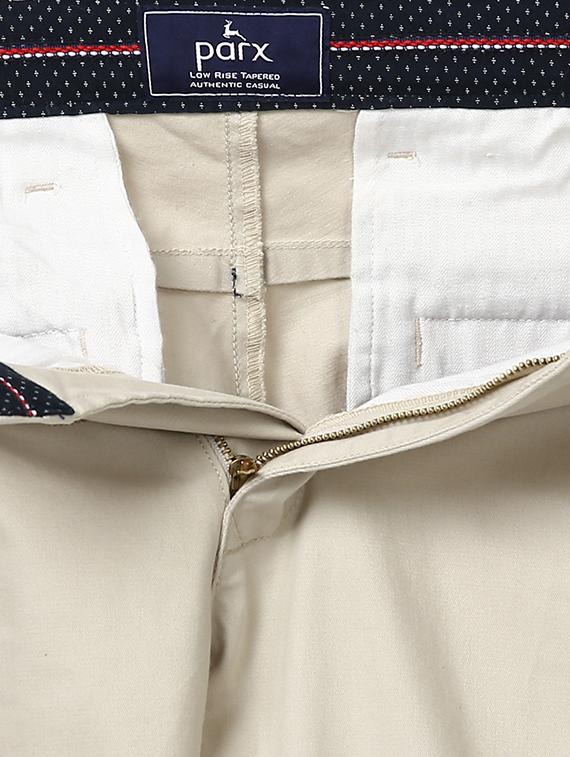 beige solid chinos - 17504439 - Standard Image - 4