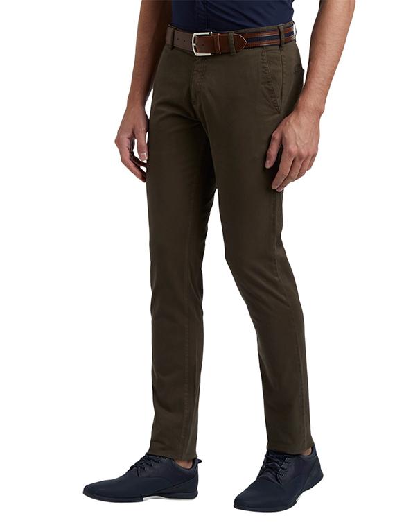 olive green solid chinos - 17504468 - Standard Image - 1