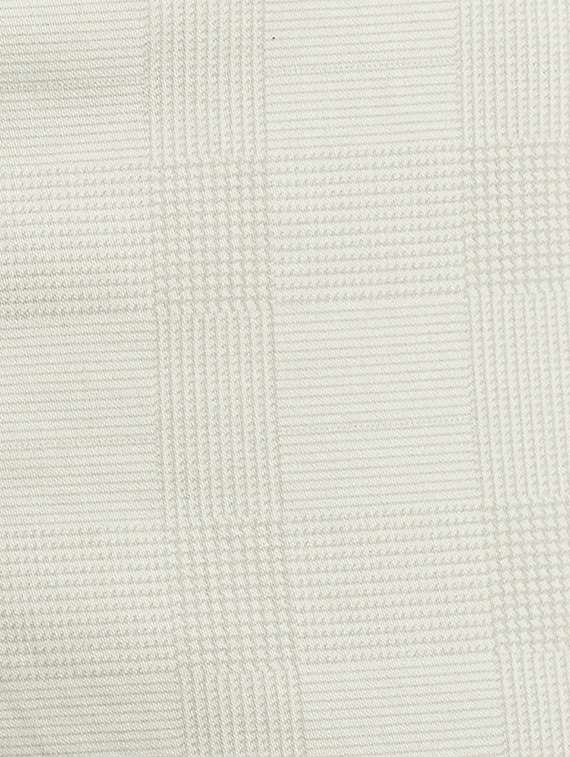 off white checkered flat front casual trouser - 17504472 - Standard Image - 4