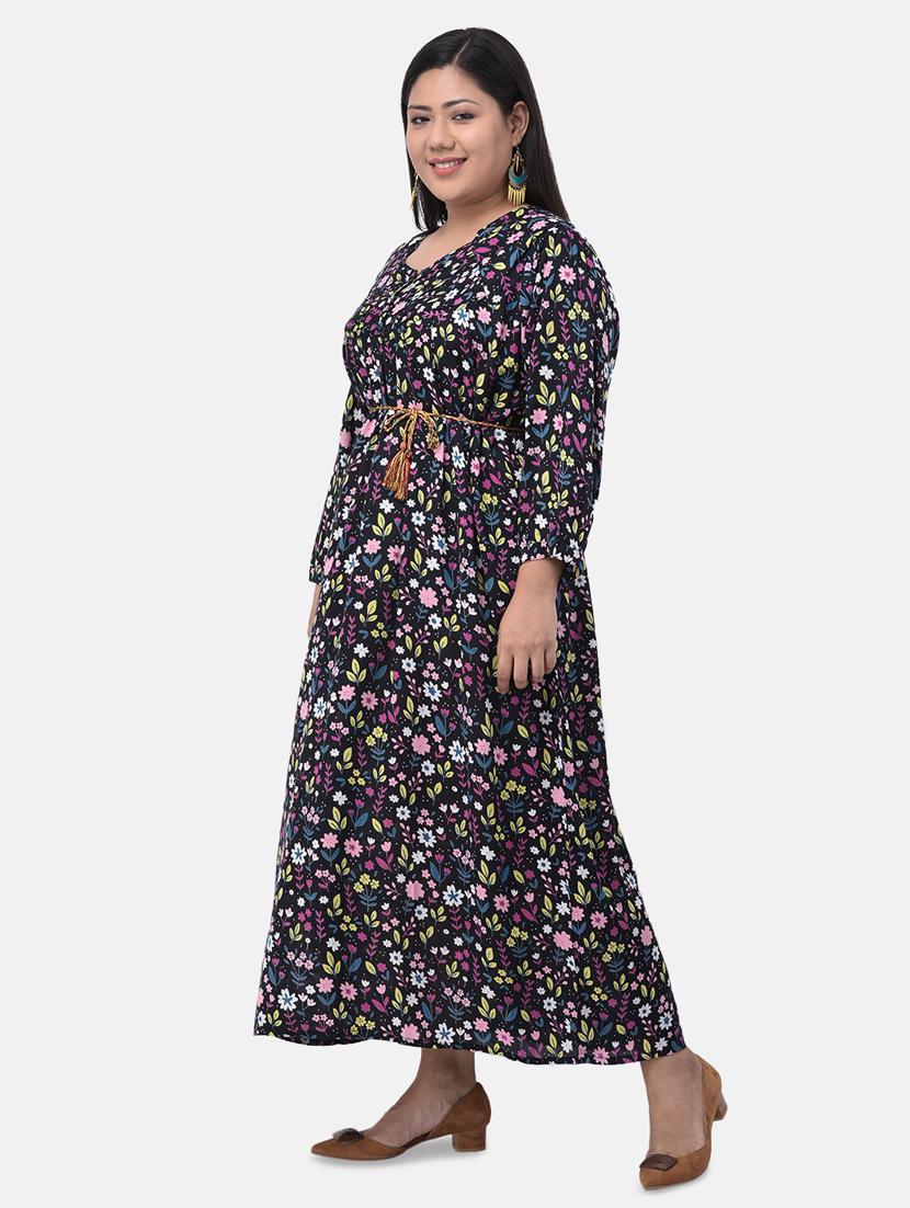 floral maxi plus dress - 17504734 -  Standard Image - 1