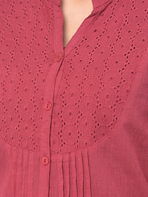 mandarin neck regular tunic - 17504772 - Standard Image - 4