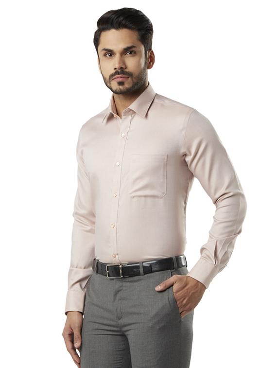pink solid formal shirt - 17505924 - Standard Image - 1