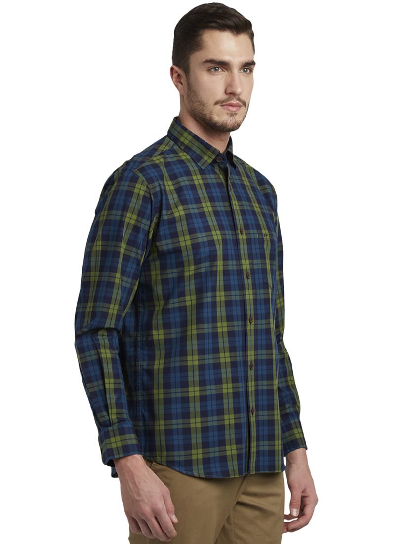 blue checkered casual shirt - 17506530 -  Standard Image - 1