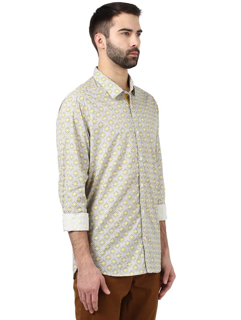 grey printed casual shirt - 17506569 -  Standard Image - 1