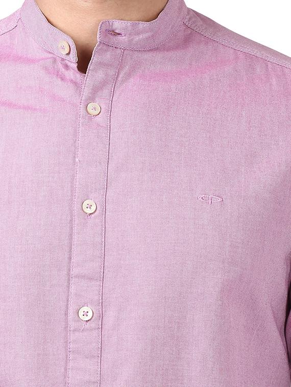 pink solid casual shirt - 17506590 - Standard Image - 4