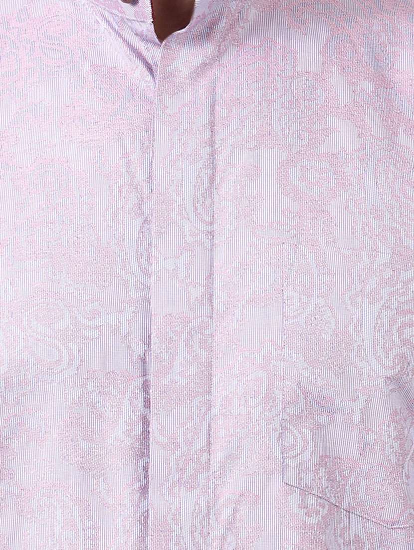 pink self design casual shirt - 17506687 -  Standard Image - 4