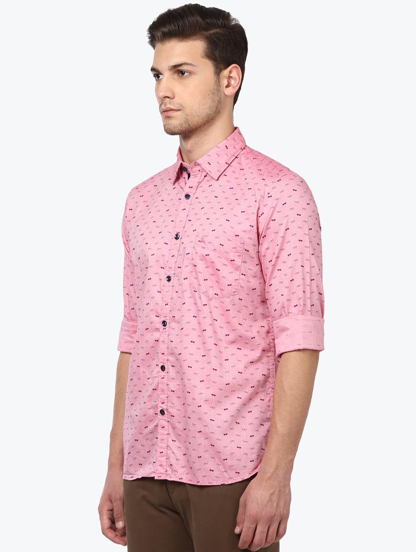 pink printed casual shirt - 17507051 - Standard Image - 1