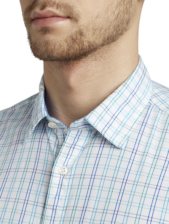 white checkered casual shirt - 17507305 - Standard Image - 4