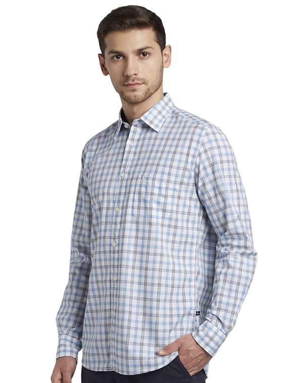 white checkered casual shirt - 17507308 - Standard Image - 1