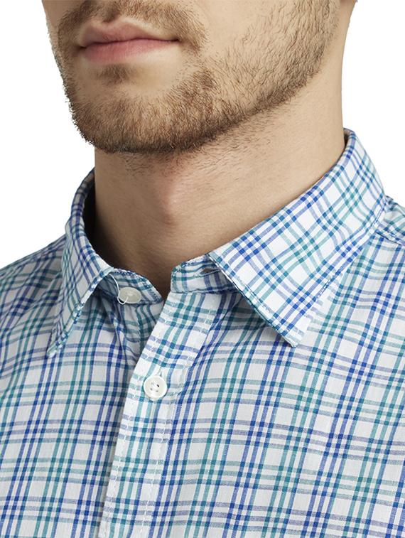 white checkered casual shirt - 17507310 - Standard Image - 4