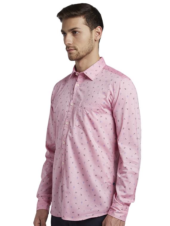 pink printed casual shirt - 17507312 - Standard Image - 1