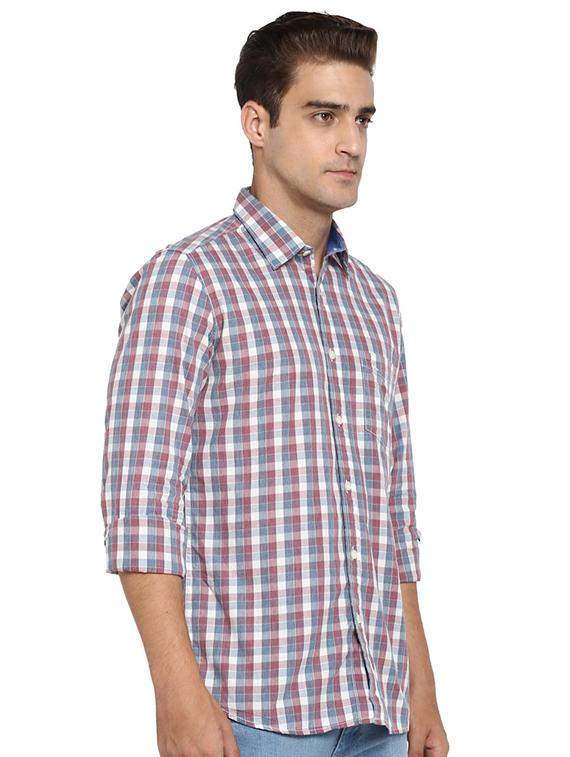 multi colored checkered casual shirt - 17507329 - Standard Image - 1