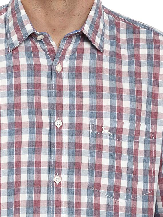 multi colored checkered casual shirt - 17507329 - Standard Image - 4