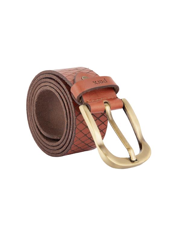 khaki leather belt - 17507894 - Standard Image - 1