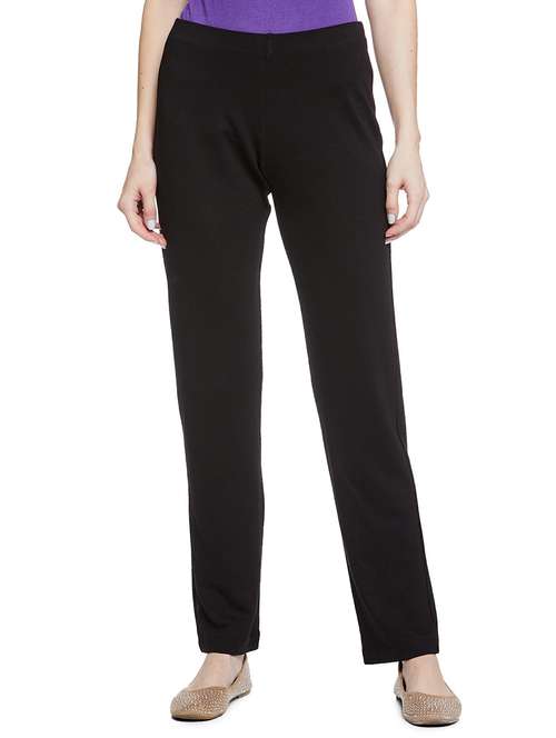 women solid flat front tailored pants - 17508253 -  Standard Image - 0
