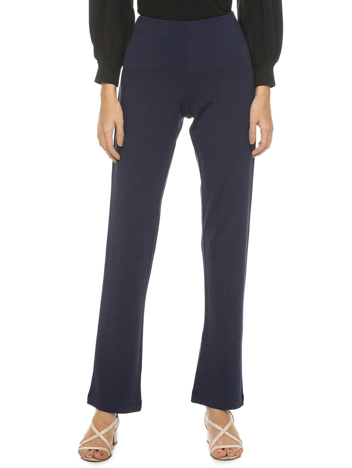 women solid flat front tailored pants - 17508261 - Zoom Image - 0