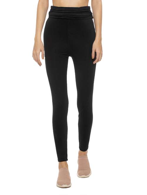 women solid high rise legging - 17508350 -  Standard Image - 0