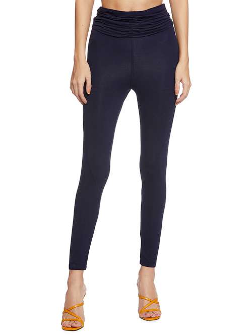 women solid high rise legging - 17508364 -  Standard Image - 0