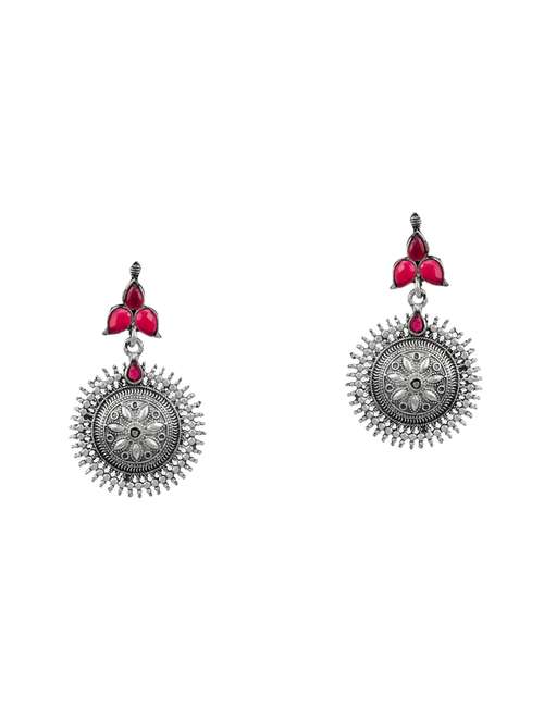 silver brass drop earring - 17509226 -  Standard Image - 0
