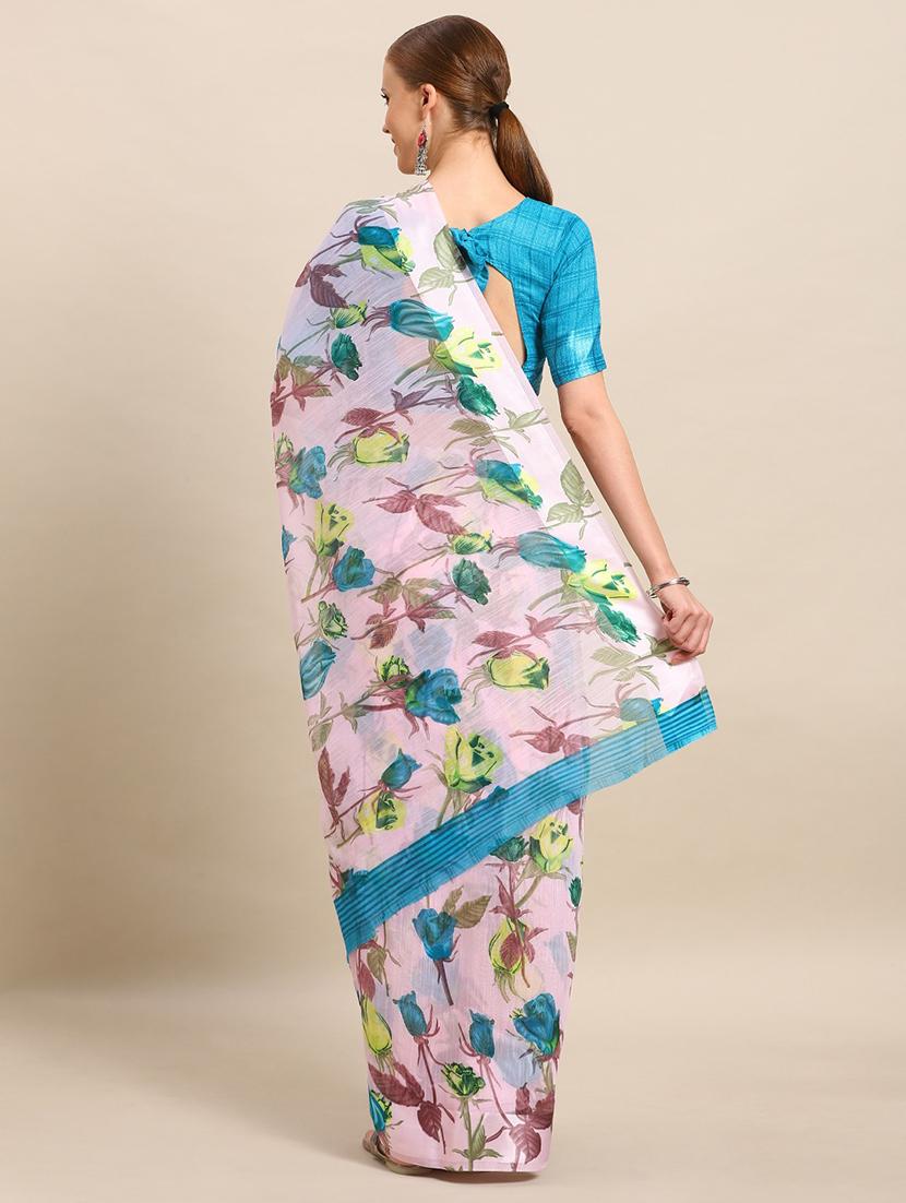 floral printed saree - 17511835 -  Standard Image - 1