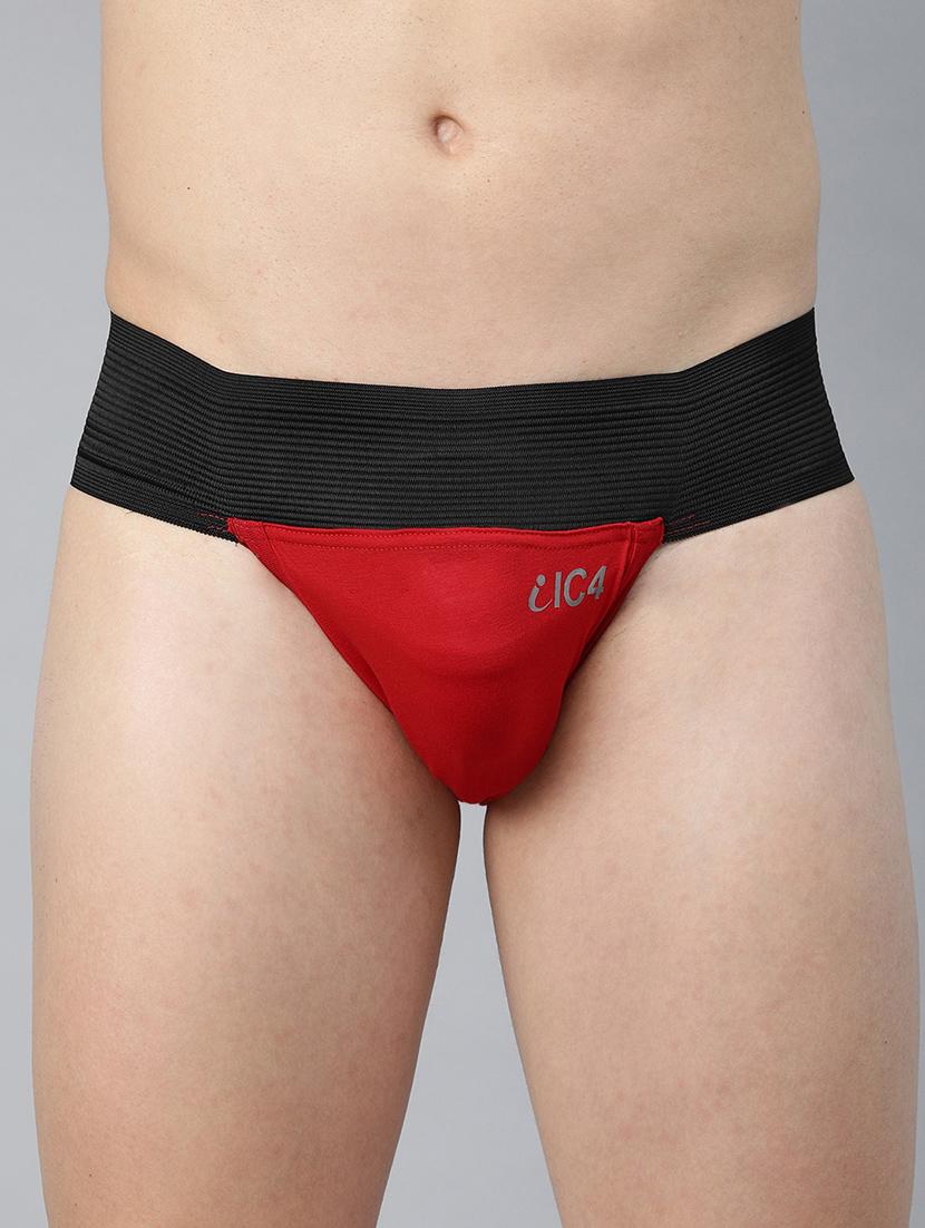 black, red 95% cotton, 5% elastane brief - 17513470 - Standard Image - 1