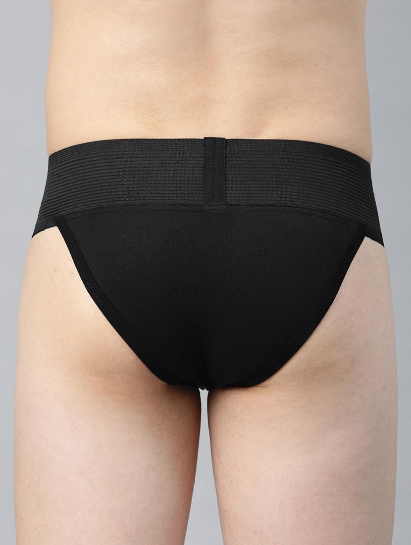 black, red 95% cotton, 5% elastane brief - 17513470 - Standard Image - 4