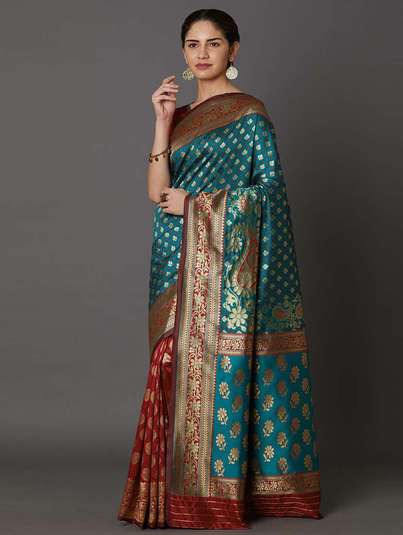 jacquard work maheshwari saree - 17515261 -  Standard Image - 1