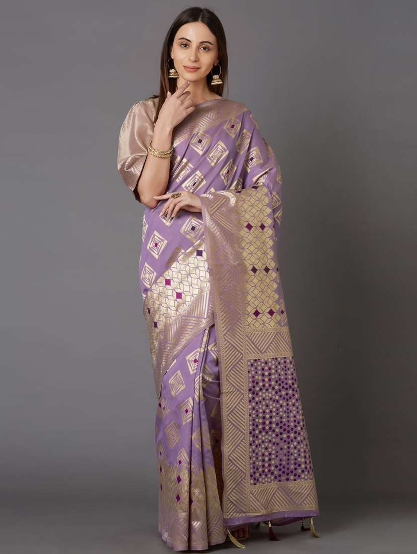 geometrical banarasi saree