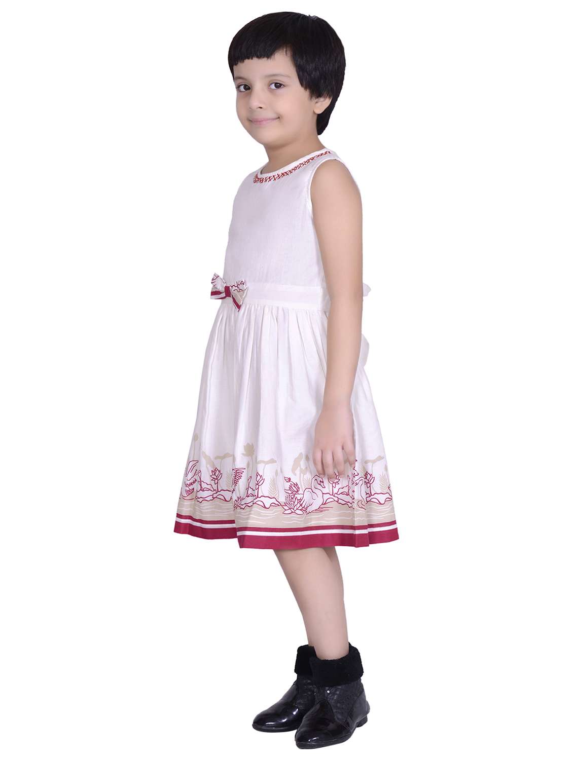 white cotton frock - 17515777 -  Standard Image - 1