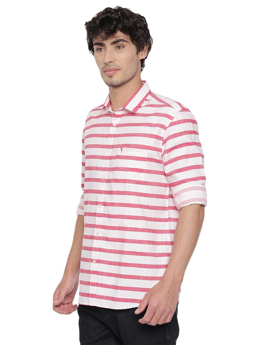 pink striped casual shirt - 17516371 -  Standard Image - 1