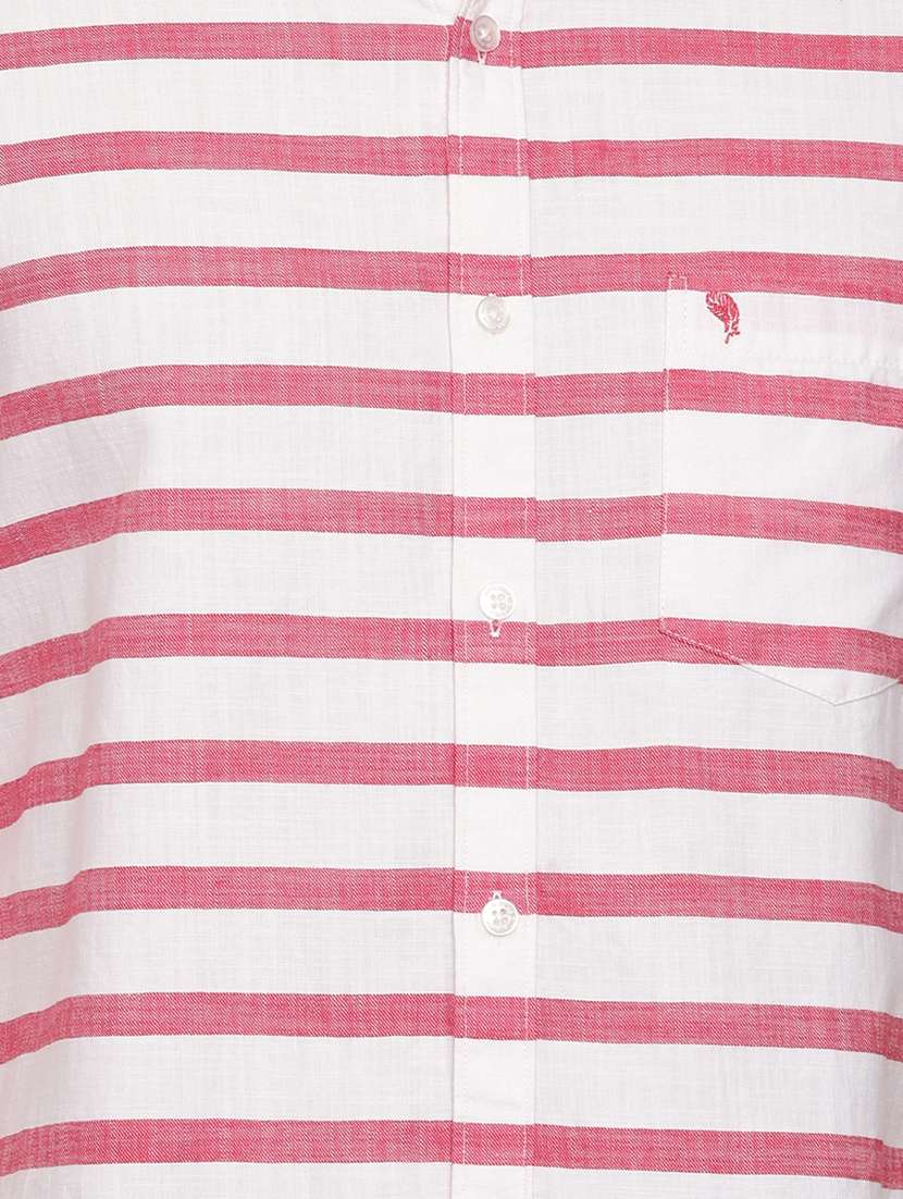 pink striped casual shirt - 17516371 -  Standard Image - 4
