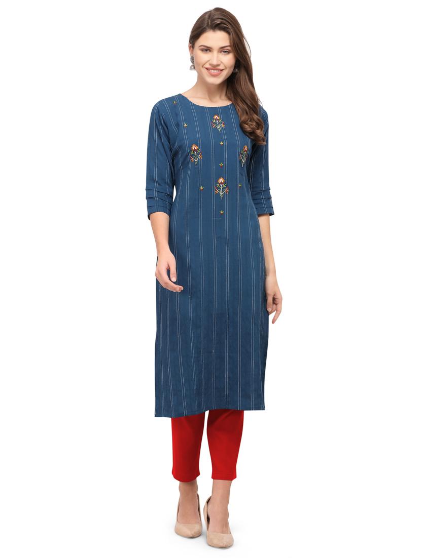 women's straight kurta - 17517299 - Zoom Image - 0