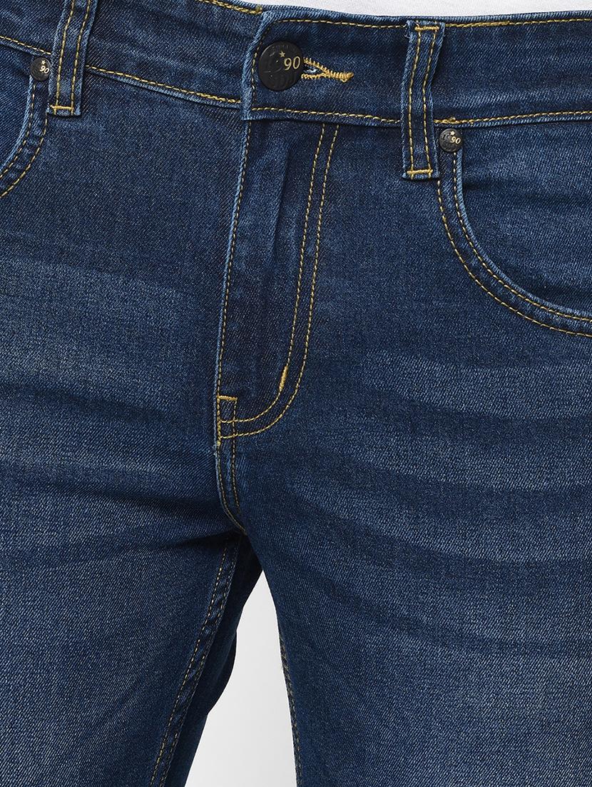 blue light washed denim jeans - 17517743 - Standard Image - 4