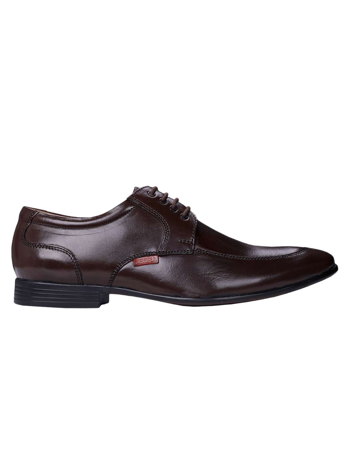 brown leather laceup derbies - 17517886 -  Standard Image - 1