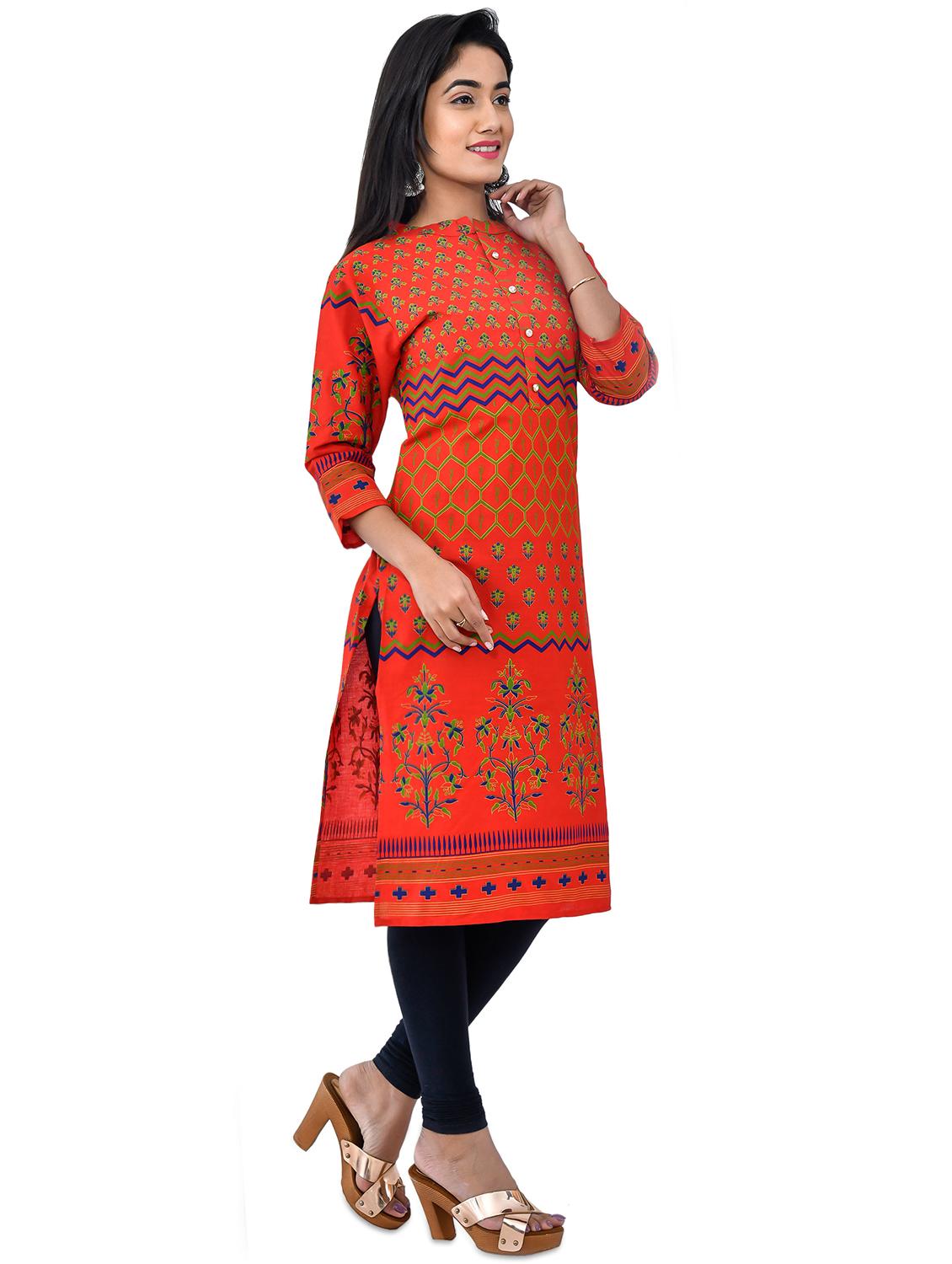 women's straight kurta - 17517951 - Standard Image - 1