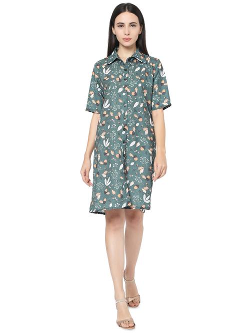women's shirt floral dress - 17518154 - Standard Image - 0