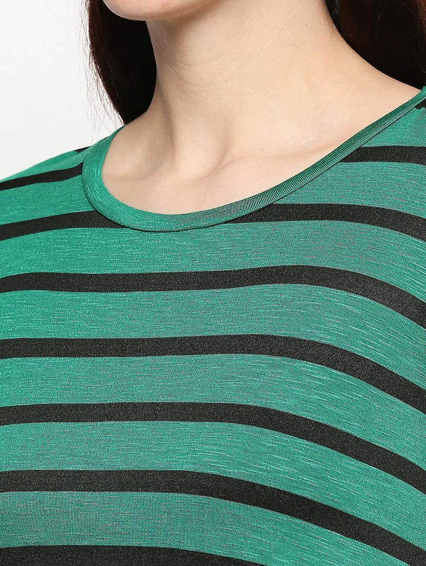 round neck striped tee - 17518190 - Standard Image - 4