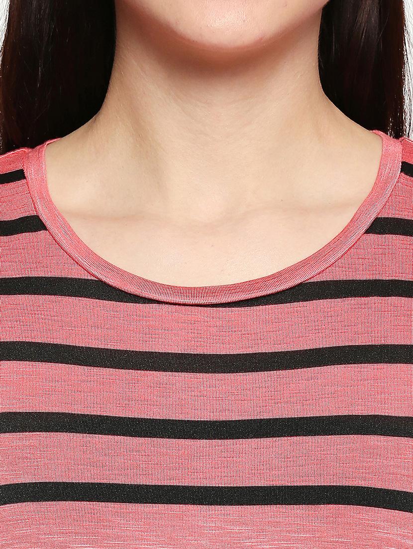 round neck striped tee - 17518191 - Standard Image - 4