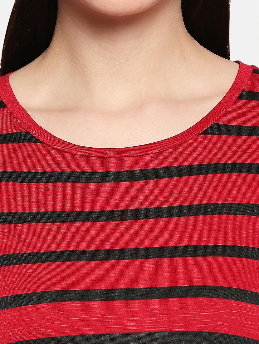 round neck striped tee - 17518192 - Standard Image - 4