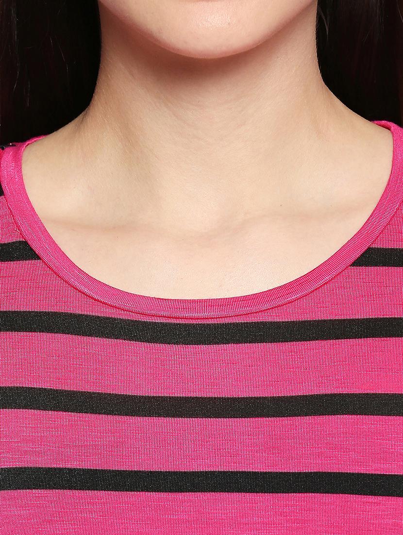 round neck striped tee - 17518195 - Standard Image - 4