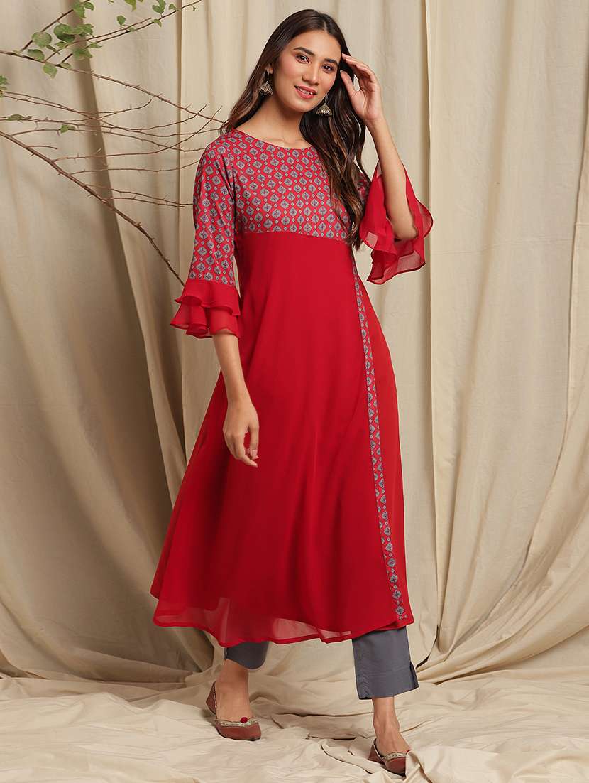 women's flared kurta