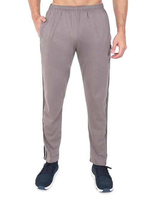 grey side striped full length track pant - 17520479 -  Standard Image - 0