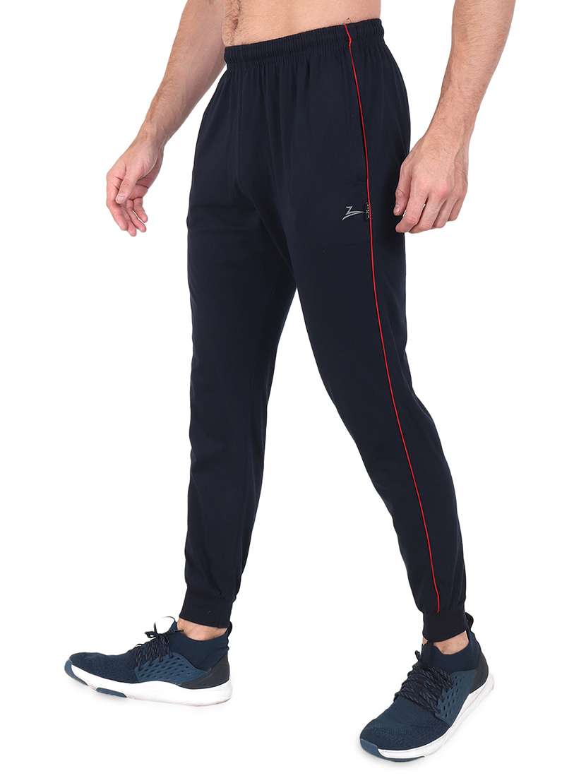 navy blue solid jogger - 17520489 -  Standard Image - 1