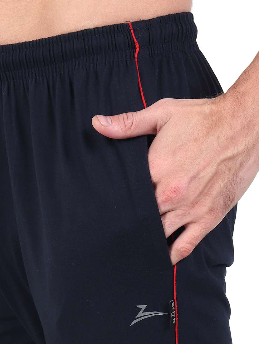 navy blue solid jogger - 17520489 -  Standard Image - 4